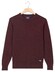 Baileys Crew Neck Allover Fine Two-Tone Texture Pullover Deep Mauve