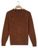 Baileys Crew Neck Allover Fine Two-Tone Texture Trui Copper