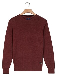 Baileys Crew Neck Allover Fine Two-Tone Texture Trui Mauve Melange