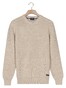 Baileys Crew Neck Allover Half Cardigan Stitch Multicolor Knit Trui Marshmallow