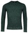 Baileys Crew Neck Allover Plated 2-Tone Jacquard Trui Donker Groen