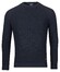 Baileys Crew Neck Allover Rib Knit Trui Dark Blue