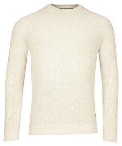 Baileys Crew Neck Allover Rib Knit Trui Kitt Melange