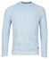 Baileys Crew Neck Allover Rib Knit Trui Pastel Blauw Melange