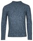 Baileys Crew Neck Allover Structure Knit Trui Mid Denim Blue