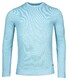 Baileys Crew Neck Body And Sleeves Two-Tone Structure Jacquard Trui Midden Blauw
