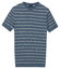 Baileys Crew Neck Breton Stripe Short Sleeve Trui Riviera Blue
