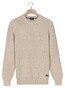 Baileys Crew Neck Extra Long Sleeve Half Cardigan Stitch Trui Marshmallow