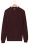 Baileys Crew Neck Mouliné Rib Structure Twisted Colors Trui Deep Mauve