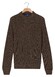 Baileys Crew Neck Mouliné Rib Structure Twisted Colors Trui Taupe