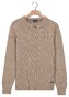 Baileys Crew Neck Pullover Multicolor Single Knit Dark Sand