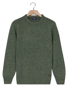 Baileys Crew Neck Pullover Multicolor Single Knit Trui Dark Forest