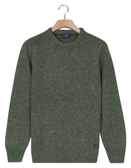 Baileys Crew Neck Pullover Multicolor Single Knit Trui Dark Forest