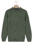 Baileys Crew Neck Pullover Multicolor Single Knit Trui Dark Forest