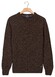 Baileys Crew Neck Pullover Multicolor Single Knit Trui Donker Bruin