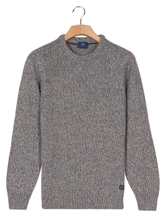 Baileys Crew Neck Pullover Multicolor Single Knit Trui Faded Denim