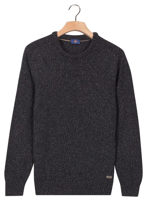 Baileys Crew Neck Pullover Multicolor Single Knit Trui Navy