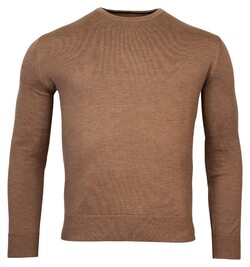 Baileys Crew Neck Pullover Single Knit Uni Merino Choco Brown