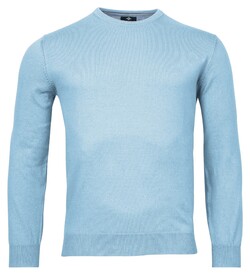 Baileys Crew Neck Single Knit Pima Cotton Pullover Pastel Blue