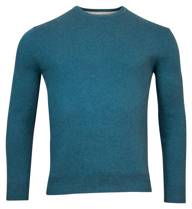 Baileys Crew Neck Single Knit Pima Cotton Pullover Raf Blue
