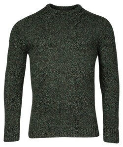 Baileys Crew Neck Single Knit Pullover Dark Green
