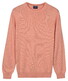Baileys Crew Neck Solid Color Cotton Knit Trui Abrikoos