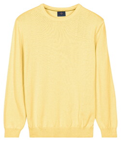 Baileys Crew Neck Solid Color Cotton Knit Trui Maisgeel