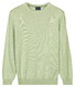 Baileys Crew Neck Solid Color Cotton Knit Trui Misty Green