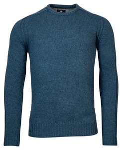 Baileys Crew Neck Subtle Structure Pattern Pullover Raf Blue