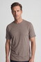 Baileys Crew Neck Subtle Two-Tone T-Shirt Bruin