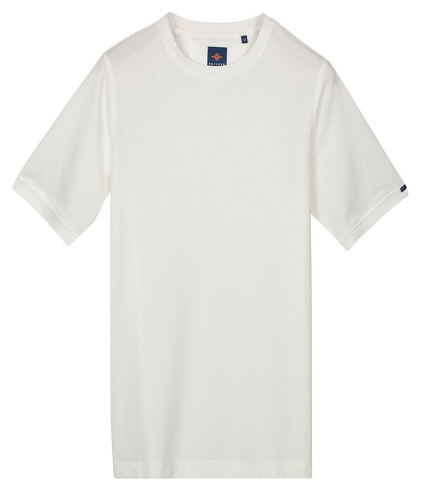 Baileys Crew Neck Subtle Two-Tone T-Shirt Off White