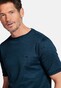 Baileys Crew Neck Two-Tone Interlock T-Shirt Dark Blue