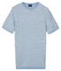Baileys Crew Neck Two-Tone Jacquard Texture Trui Soft Blue