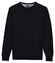 Baileys Crew Neck Uni Color Pima Cotton Trui Navy
