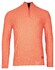 Baileys Diagonal Structure Knit Uni Color Half Zip Collar Trui Light Coral