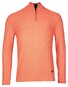 Baileys Diagonal Structure Knit Uni Color Half Zip Collar Trui Light Coral