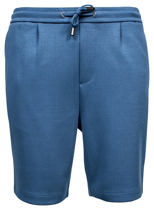 Baileys Drawstring Doubleface Interlock Subtle Texture Bermuda Delft Blue