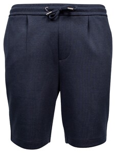 Baileys Drawstring Doubleface Interlock Subtle Texture Bermuda Navy