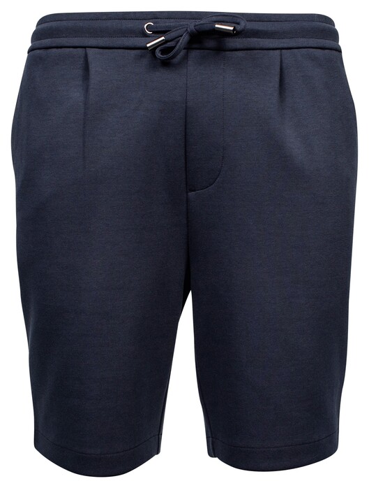 Baileys Drawstring Doubleface Interlock Subtle Texture Bermuda Navy