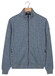 Baileys Faux-Uni Sweat Cardigan Zip Cotton Blend Vest Mid Denim Blue