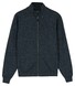 Baileys Faux-Uni Sweat Cardigan Zip Cotton Blend Vest Navy