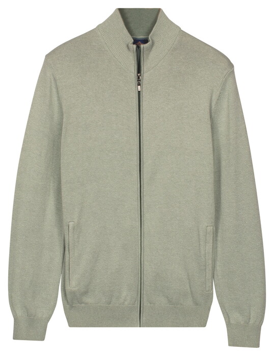 Baileys Fine Knit Full Zip Cardigan Misty Green