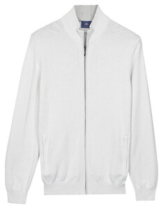 Baileys Fine Knit Full Zip Cardigan Soft Grey