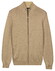 Baileys Fine Knit Full Zip Cardigan Taupe