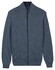 Baileys Fine Knit Full Zip Vest Dark Denim Blue