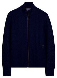 Baileys Front Flannel Slightly Padded Full Zip Cardigan Navy