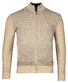 Baileys Front Panel Three Color Knit Cardigan Zip Structure Beige
