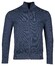 Baileys Front Panel Three Color Knit Cardigan Zip Structure Cardigan Deep Denim Blue