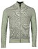 Baileys Front Panel Three Color Knit Cardigan Zip Structure Cardigan Misty Green Melange