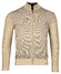 Baileys Front Panel Three Color Knit Cardigan Zip Structure Vest Beige